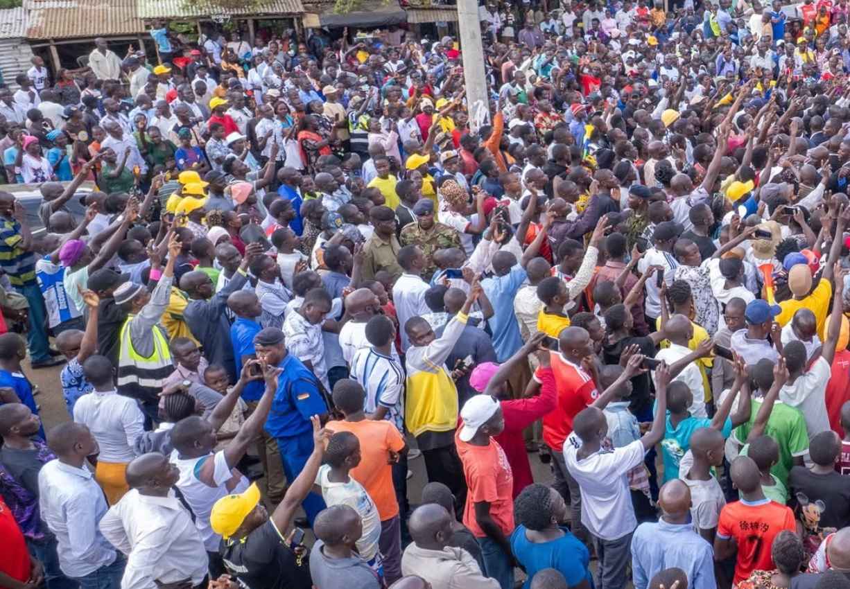File Image of Kenyans attending a rally.